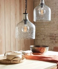 French Connection New In Recycled Glass Ceiling Light