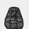 French Connection Black Rattan Pendant Shade