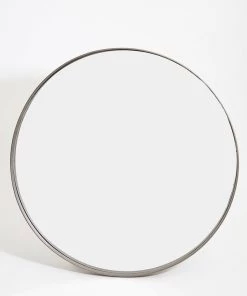 French Connection Large Round Industrial Mirror