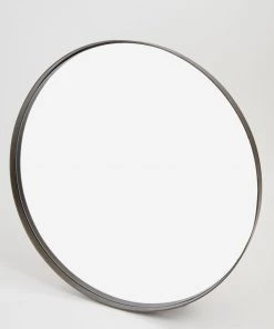 French Connection Large Round Industrial Mirror