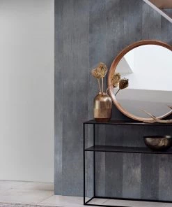 French Connection Molten Copper Console Table New In