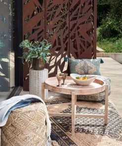 French Connection Mandala Wooden Coffee Table 9 French Connection Mandala Wooden Coffee Table