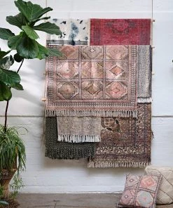 French Connection New In Pink Tile Rug