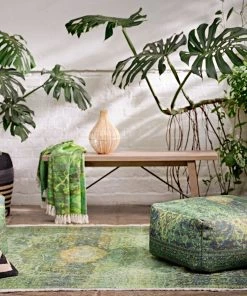 French Connection New In Keithia Forest Recycled Pouffe