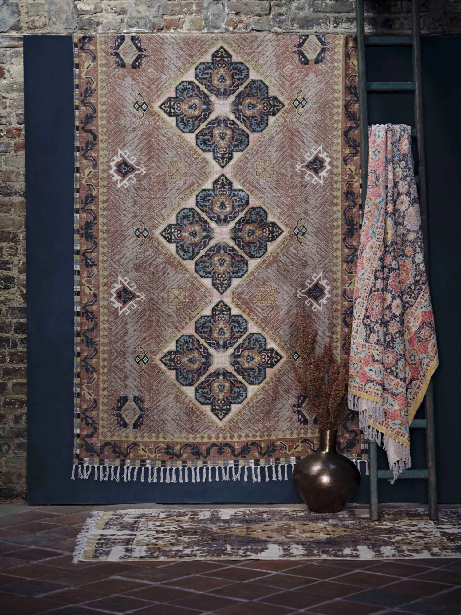 French Connection Medium Diamond Flower Rug Sale 4 French Connection Medium Diamond Flower Rug Sale