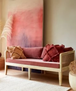 French Connection Rattan Cane Day Bed