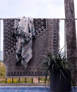 French Connection Extra Large Poppy Rug Blue Rugs