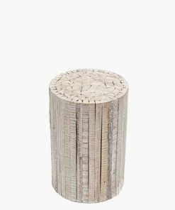 French Connection Natural Driftwood Stool Medium New In