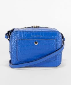 French Connection Poppini Croc Recycled Leather Camera Bag
