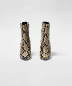 French Connection View All Snake Print Zip Ankle Boots 10 French Connection View All Snake Print Zip Ankle Boots