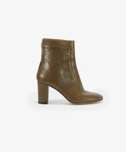 French Connection View All Mid Heel Leather Ankle Boots
