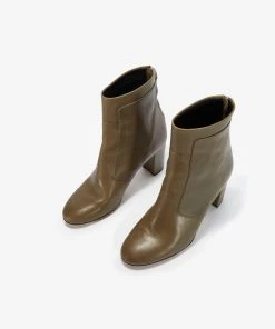 French Connection View All Mid Heel Leather Ankle Boots