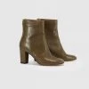 French Connection View All Mid Heel Leather Ankle Boots