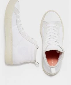 French Connection Nylon Suede High Top Trainers View All
