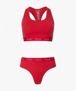 French Connection Fcuk Crop Top And Briefs Set Sale