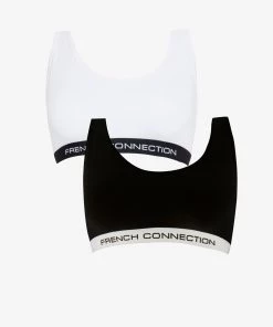 French Connection Logo 2 Pack Crop Tops