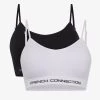 French Connection Seamless 2 Pack Logo Hi-Pad Crop Top Sale