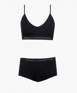 French Connection Seamless Low Crop Top And Briefs Set Sale