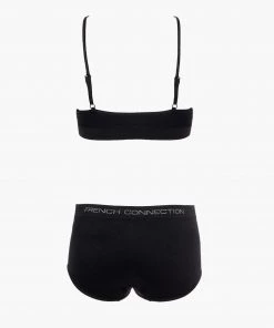 French Connection Seamless Low Crop Top And Briefs Set Sale