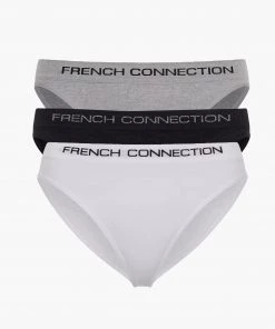 French Connection Seamless 3 Pack Fc Logo Classic Briefs