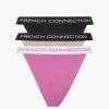 French Connection Sale FC Logo 3 Pack Tanga Briefs