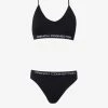 French Connection FC Padded Low Crop Top And Thong Set 1 French Connection FC Padded Low Crop Top And Thong Set