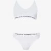 French Connection Sale FC Padded Low Crop Top And Thong Set