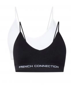 French Connection 2 Pack Seamless Low Crop Top