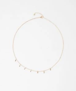 French Connection Glass Seed Necklace