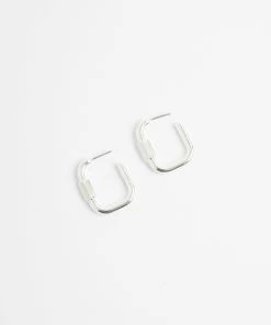 French Connection Rectangle Hoop Earrings
