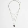 French Connection Multi Chain Eye Necklace