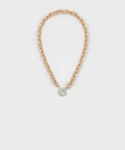 French Connection Angled Chain Necklace