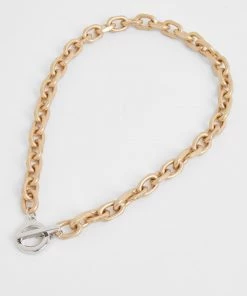 French Connection Angled Chain Necklace