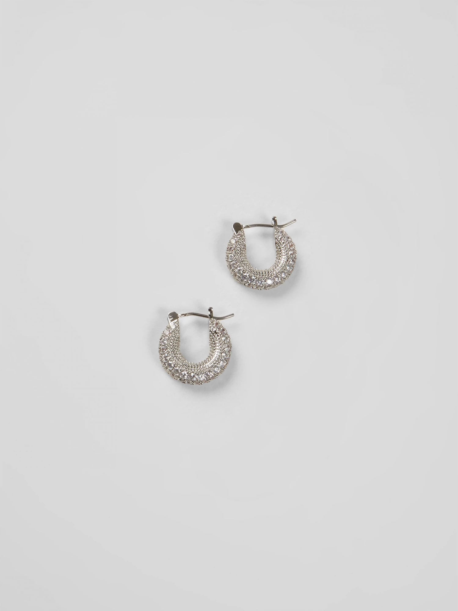 French Connection View All Chunky 3D Diamante Huggie Hoop Earrings 4 French Connection View All Chunky 3D Diamante Huggie Hoop Earrings