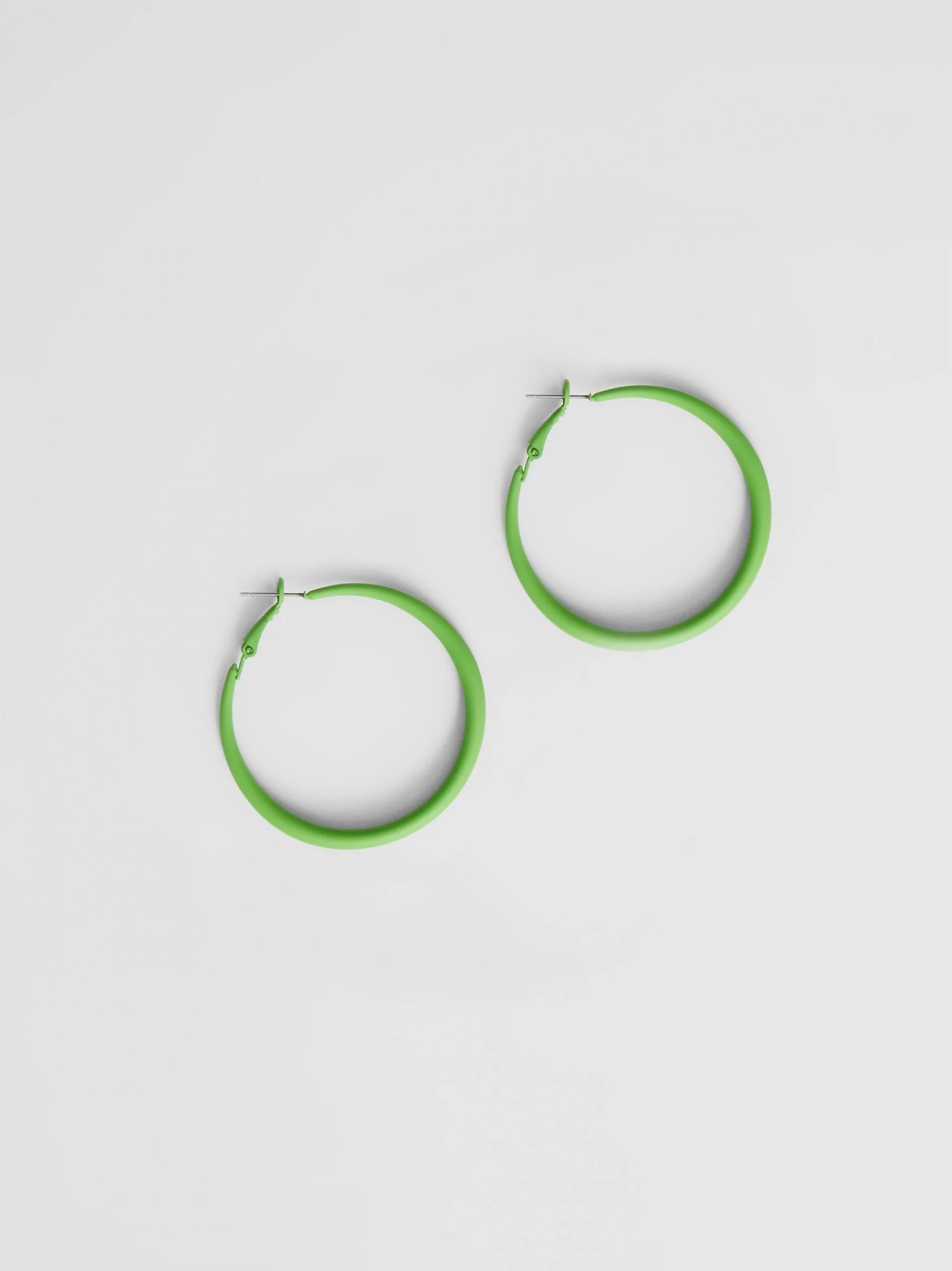 French Connection New In Green Hoop Earrings 3 French Connection New In Green Hoop Earrings
