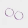 French Connection Lilac Hoop Earrings New In 1 French Connection Lilac Hoop Earrings New In