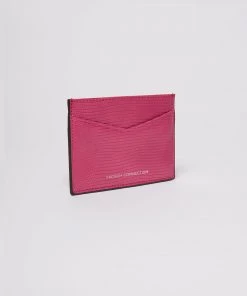 French Connection Lizard-Embossed Card Holder View All