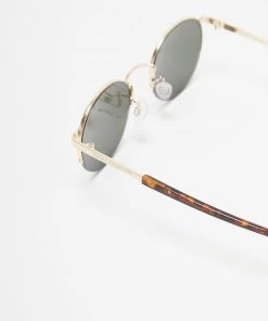 French Connection Metal Round Rimless Sunglasses