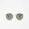 French Connection Metal Round Rimless Sunglasses
