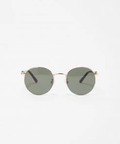 French Connection Metal Round Rimless Sunglasses