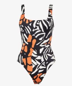 French Connection Afara Print Recycled Swimsuit Swimwear