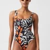 French Connection Afara Print Recycled Swimsuit Swimwear