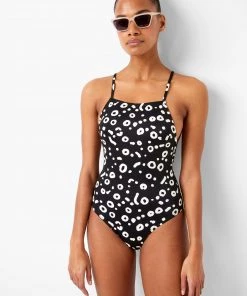 French Connection Doe Print Recycled Swimsuit Swimwear