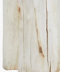 French Connection Blonde Kikori Wood Side Table New In