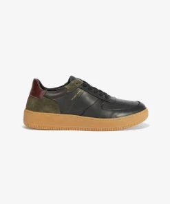 French Connection Aaron Leather Lace Up Trainers