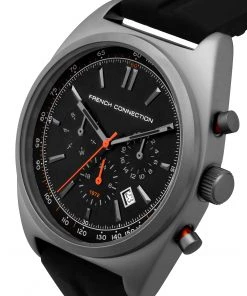 French Connection Black Dial Silicone Strap Watch View All