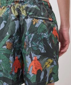 French Connection Bananier Print Recycled Swim Shorts